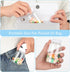 Sibba Clear Pill Bottle 6 Pcs Transparent 30ML Medicine Organizers, Leak Proof Caps for Toiletries Storage