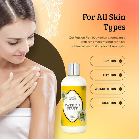 Scented Body Lotion for Women, Deep Moisturizing Hand Cream, Luxury Fragrance Gifts, 10oz (Passion Fruit)