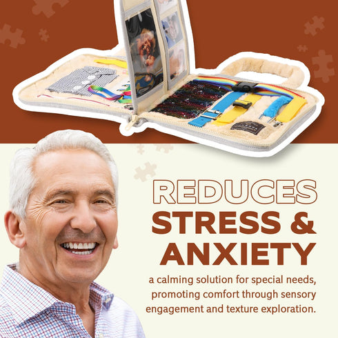 VonNova Fidget Blanket - Dementia Products for Elderly - Fidget Blanket for Adults with Dementia - Alzheimers