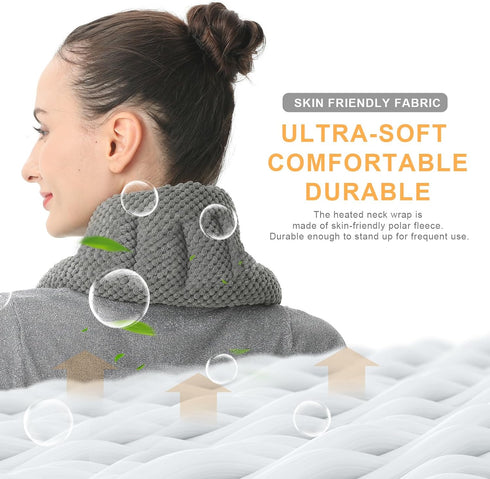 UNCN Long Heating Pad for Neck and Shoulders, 33 * 5.9" Microwavable Large Moist Heat Pack