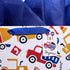 SUNCOLOR 16" Extra Large Gift Bag with Tissue Paper for Boys (Vehicle Design)
