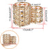 Hipiwe Makeup Brush Holder, Gold Bling Crystal Organizer for Brushes, Remote Control, and Cosmetic Tools, 2-Slot