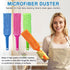 4 Pack 16-Inch Length Microfiber Dusters, Reusable and Washable, Soft Fibers for Home, Office, and Car Cleaning
