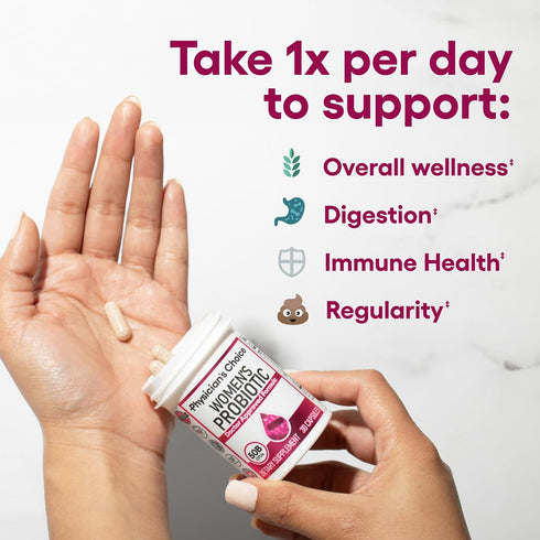 Physician's Choice Probiotics - PH Balance, Digestive, UT, & Feminine Health, 50 Billion CFU, 60 CT with Organic