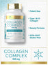 Carlyle Collagen Pills with Hyaluronic Acid, 500mg, 90 Capsules, Non-GMO, Gluten Free Hydrolyzed Supplement