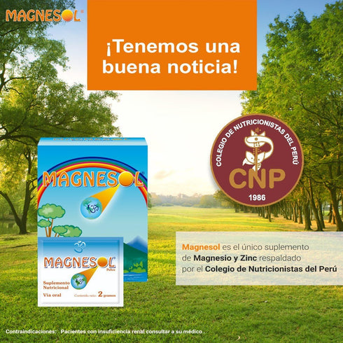 Magnesium Supplement - Magnesium Chloride with Zinc Oxide - Powder Form, 260mg / 33 Sachets
