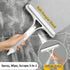 KonaCryspen 3-in-1 Window Cleaning Tool Blade, Sponge & Spray for Streak-Free Glass, Ideal for Home Windows, Mirrors