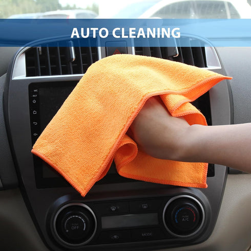 QUOPID 12 Pack 11.8x11.8inch 04, 11.8 11.8 inch) Microfiber Cleaning Cloth - Streak-Free, Reusable Wipes for Glass