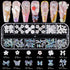Mixed 3D Nail Art Gem Decoration Accessories Kit #1, Aurora Bear Bow Butterfly Starry AB Rhinestone Charm Jewelry