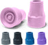Top Glides Crutch Comfort: Steel-Reinforced 7/8" Crutch Tips - 1 Pair