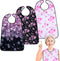 VOPHIA Adult Bibs for Women Washable Bib Reusable Waterproof Clothing Protector with Optional