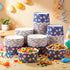 LemonRoad 72 16 oz Pcs Monster Party Supplies Disposable Snack Cups Blue Monster Themed Party Ice Cream Cups for Yogurt