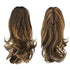 SOFEIYAN 13" Ponytail Extension, Long Curly Clip in Claw Hair Extension for Women, Natural Looking Synthetic Hairpiece