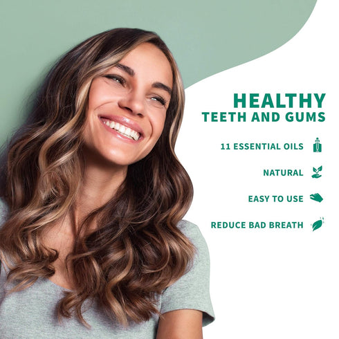Primal Life Organics Dirty Mouth Gum Serum, Natural Essential Oils for Good Breath, Gentle Mouthwash, Organic, Vegan