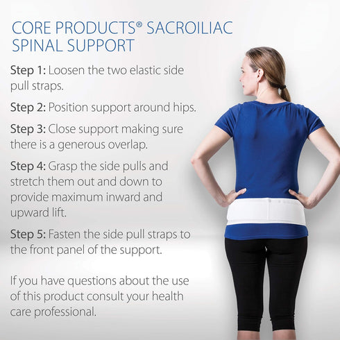 Core Products Sacroiliac Spinal Support, Large/XLarge