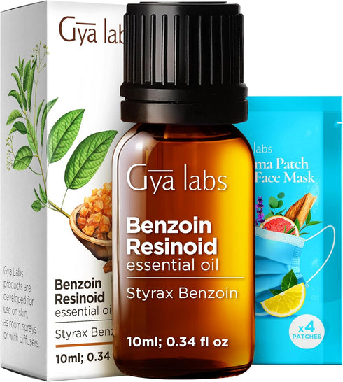 Set Set 2x0.34 oz Benzoin Resinoid & Neroli Essential Oil - Aromatherapy Grade Essential Oils - fl - Gya Labs