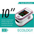 Pulse Oximeter Fingertip - Blood Oxygen Saturation Monitor with Large LED Screen, Lanyard Included (Sports & Aviation