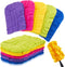 Zubebe 12 Pcs Duster Refill Fleece Pads, Reusable Cleaning Duster for Ceiling Fan Hardwoods Window Kitchen Floor