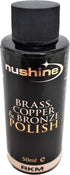 Nushine Brass, Copper & Bronze Polish 1.7 Oz | Ecofriendly, Solvent Free | Contains Anti Tarnish Agent