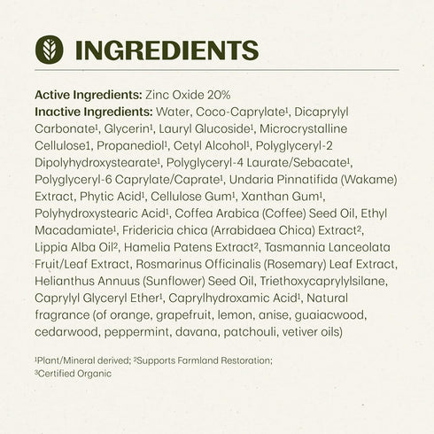 Thrive Natural Care Mineral Face Sunscreen SPF 30, Daily Sunscreen for Face, Non-Nano Zinc Oxide, Vegan, 2 Fl Oz