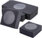 BENECREAT 24 Pack Black Kraft Paper Boxes with Clear Window, 3x3x1.2 for Bakery Cookies Cake Candy Gift Packaging