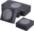 BENECREAT 24 Pack Black Kraft Paper Boxes with Clear Window, 3x3x1.2 for Bakery Cookies Cake Candy Gift Packaging