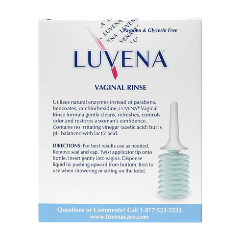 LUVENA Daily Personal Feminine Rinse - Ultra Gentle Wash, pH Balanced, 2 Pack, 3oz Bottles