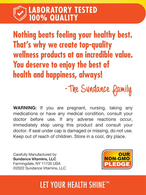 CoQ10 200mg, 60 Quick Release Softgels, Non-GMO, Gluten Free Supplement by Sundance