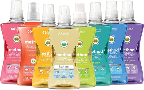 Method Liquid Laundry Detergent, Fresh Air, 66 Loads, Biodegradable, 53.5 Fl Oz (Pack of 1)