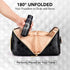 stona Travel Makeup Bag for Women, Large Capacity Waterproof Checkered Cosmetic Organizer with Divider and Handle, Black