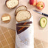 Nectar & Nest Beeswax Wraps for Food - Bread Wraps - Reusable Bread Storage Bags - Organic & Eco-Friendly Alternative