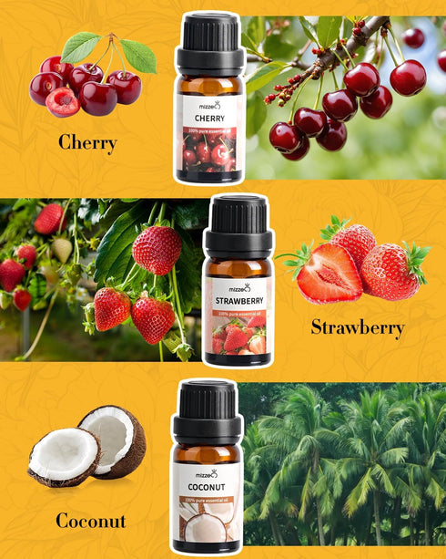 Set, 6 10 ML Set- Fruity Essential Oil Premium Pure & Natural Aromatherapy EssentialOils for Home, * Diffuser Oil Gift
