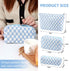 3 Pcs Checkered Makeup Bag Set for Girls Women, Large Capacity Travel Organizer Toiletry Pouch