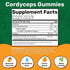 Cordyceps Mushroom Gummies for Adults | Mango & Pineapple | 60 Servings | Mushroom Energy Gummies for Focus | Super Mushroom Daily Gummies for Athletic Performance