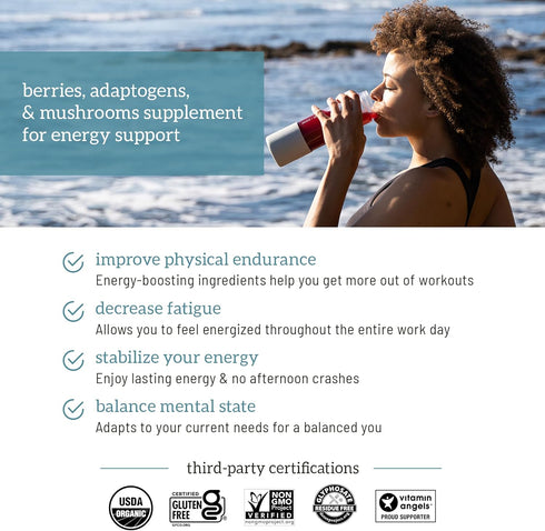 Immune 15 Packets Organifi Red Juice - Energy Powder Reduces Afternoon Crashes and Boosts Digestion and System, Go