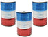 Patriotic Metallic Curling Ribbon Pack of 3, Red, Blue & Silver, 350 Yards Per Roll for 4th of July Gift Wrapping