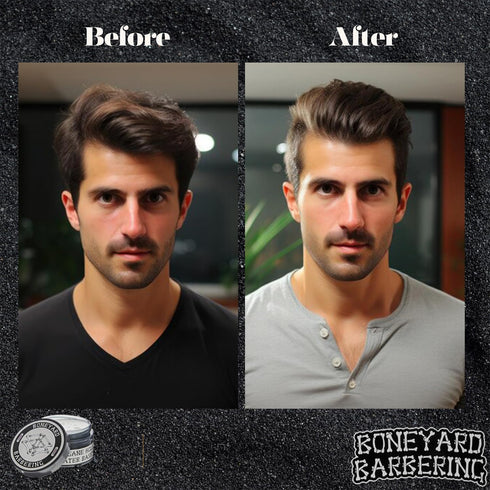 Matte Hair Wax Pomade, Water Based Styling Clay for All Hair Types, 4 Oz, Strong & Flexible Hold