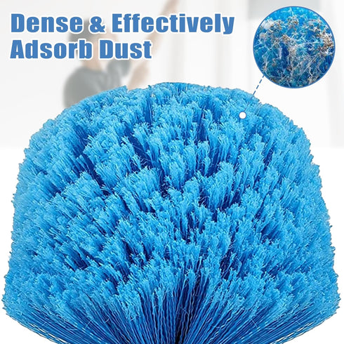Cobweb Duster with Extension Pole, 6 FT Stiff Bristles Duster Head with Adjustable Stainless Steel Handle, Lightweight High Ceiling Brush Cleaner for Outdoor Indoor by NEZHEIZERY