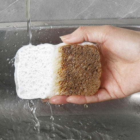 6pcs Premium Heavy-Duty Cleaning Sponges, Scratch-Free, Multi-Purpose Reusable for Home Kitchen, Durable