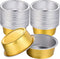 Maitys 50 Pieces Wax Melting Bowl, Mini Aluminum Foil Hair Removal Tool Container for Wax Melting
