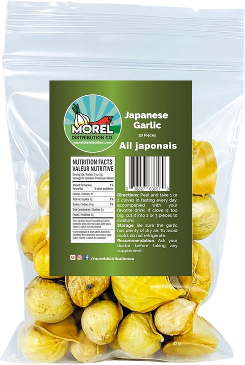 Japanese Garlic//AJO Japones (100% Natural) Choose Your Count per Bag: (30-60-130-150-250-400) (30)