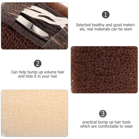 LALAFINA 6Pcs Hair Clips, Bump Up Hair Sponge Volume Insert Comb for Women DIY Hair Style