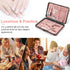 Professional Manicure Set - 18 pcs Pedicure Kit with Nail Clippers and Luxurious Travel Case (Pink)