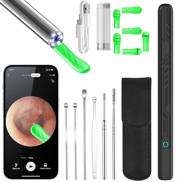 kukzau Ear Wax Removal Tool Camera 1080P HD Ear Cleaner with Light, Earwax