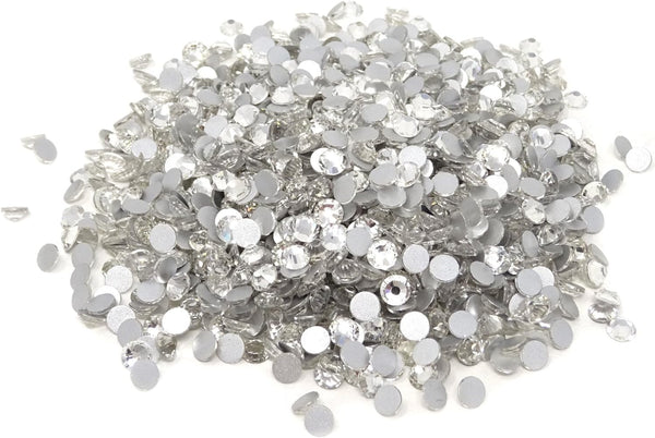 Honbay 1440PCS 5mm ss20 Sparkly Round Flatback Rhinestones Crystals - Non-Self-Adhesive (Clear)