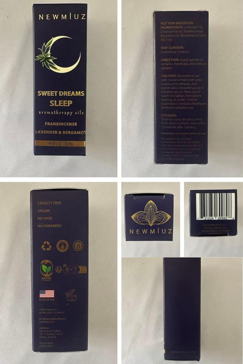 Sleep Well Roll On Essential Oil Anti Stress Calming Aromatherapy Stick Blend Lavender Bergamot Frankincense Destress
