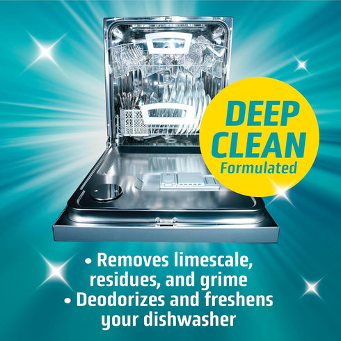 Dishwasher Cleaner and Deodorizer 24 Pack - 1 Year Supply of Deep Clean Tablets for Dishwasher