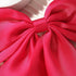 Satin Big Hair Bows Clips for Women, Large Hot Pink Hair Accessories, Pack of 2