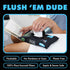 DUDE Wipes - Flushable Wipes - 6 Pack, 288 Unscented Extra-Large Adult Wet Wipes with Vitamin-E & Aloe