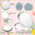 Jetec 6 Pcs Sublimation Blanks - Small Compact Mirror Bulk Folding Pocket Makeup Mirror for Women Gift Travel